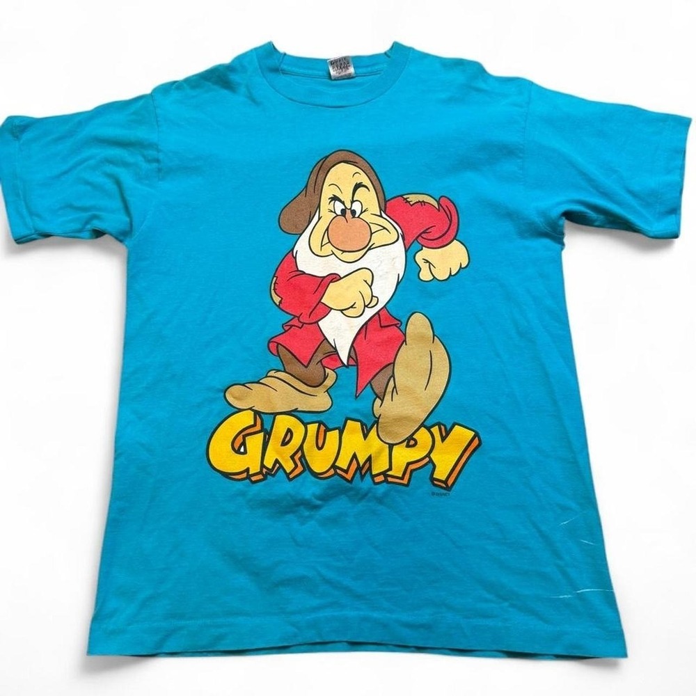 Vintage Disney Grumpy Snow White and the Seven Dwarves double sided tshirt large